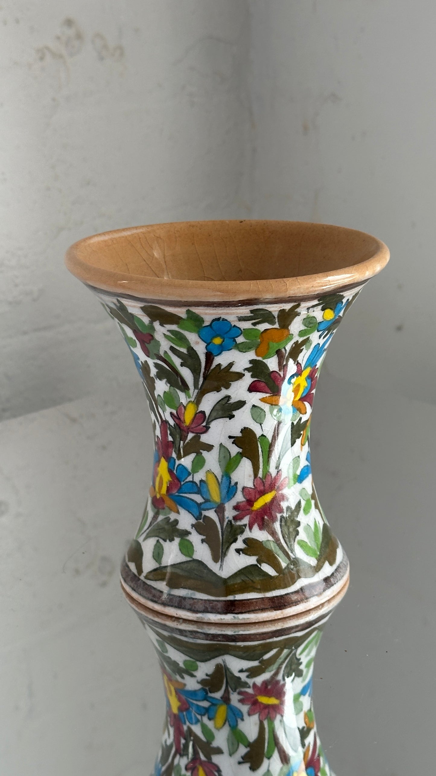 Pair of Hand Painted Ceramic Vases
