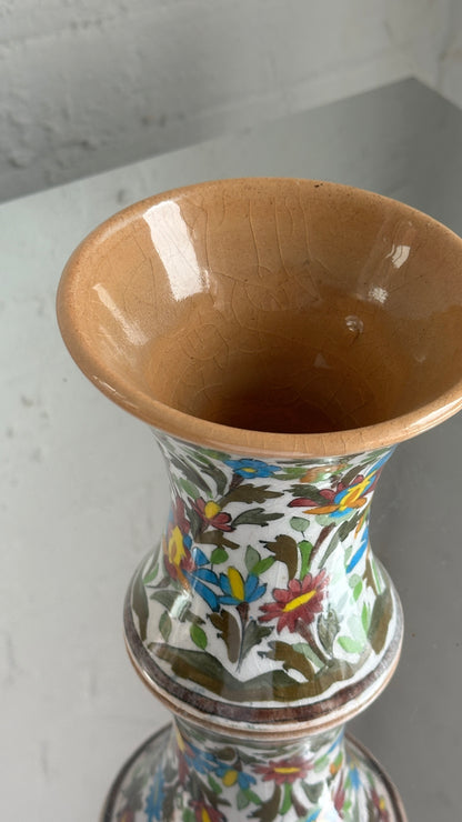 Pair of Hand Painted Ceramic Vases