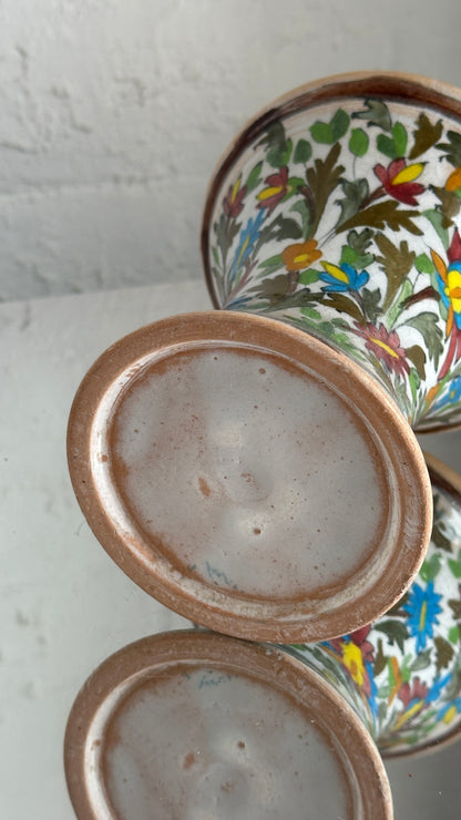 Pair of Hand Painted Ceramic Vases