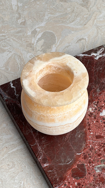 Vintage Alabaster Stone Vase