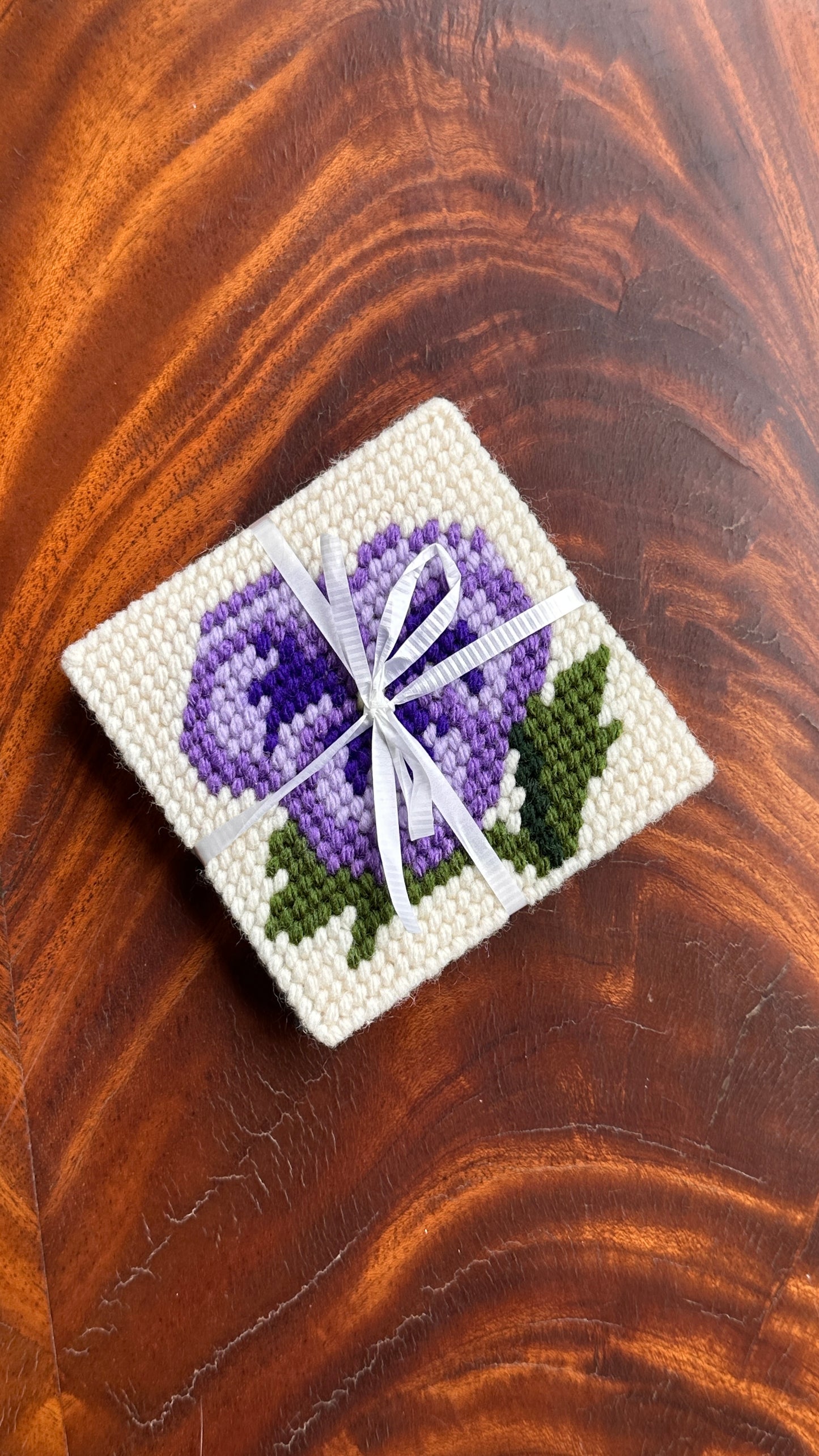 Set of 5 Needlepoint Coasters