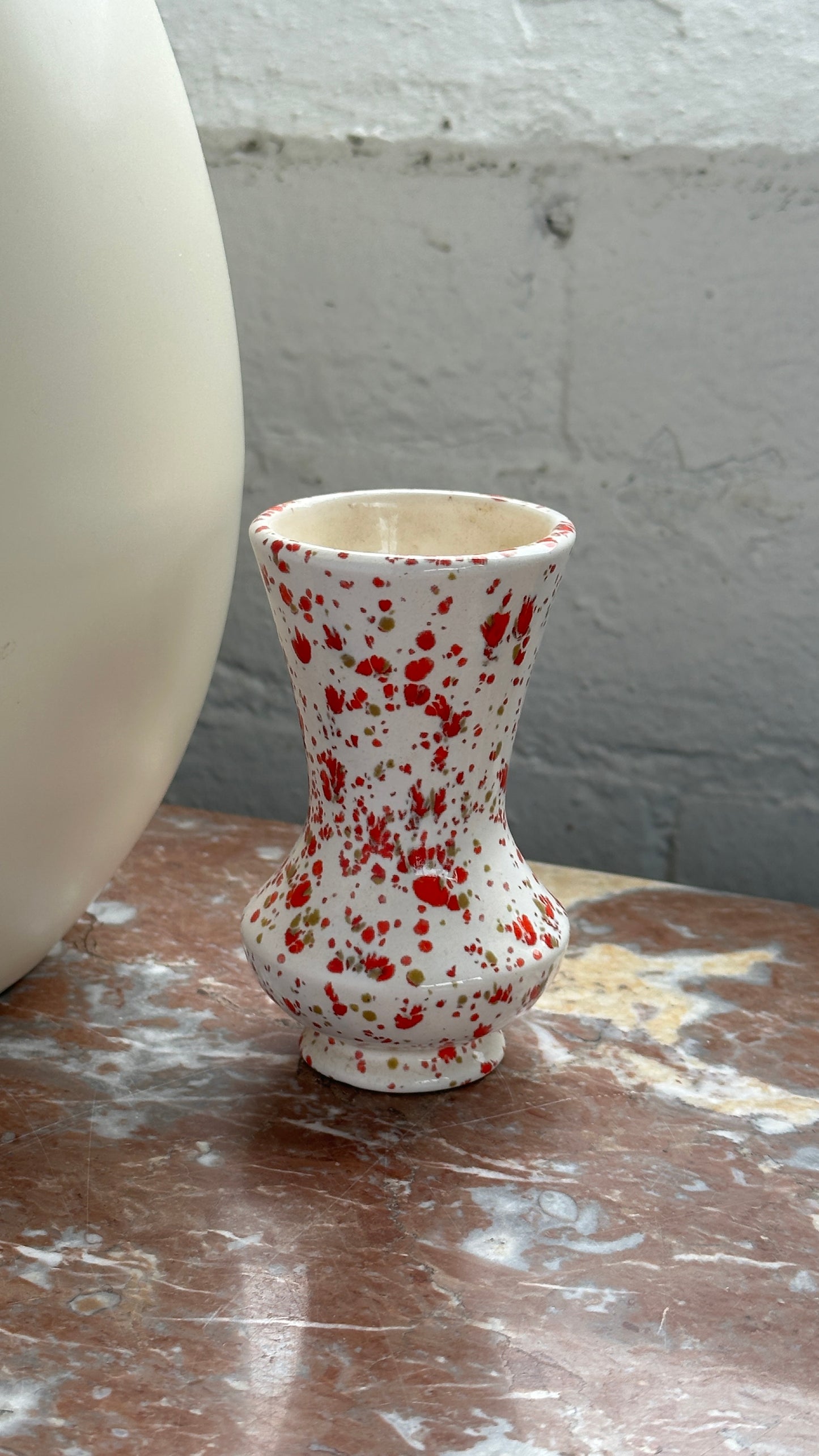 Small Ceramic Splatterware Vase