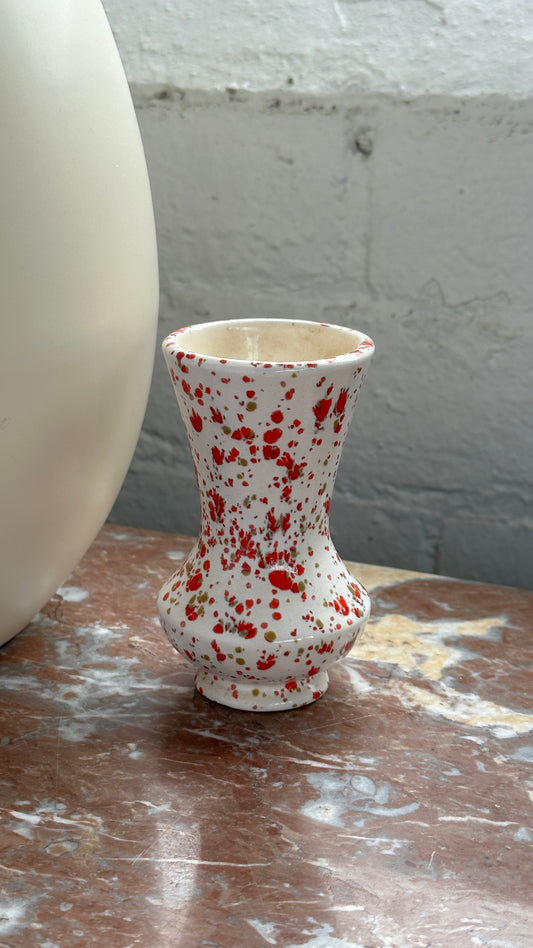 Small Ceramic Splatterware Vase