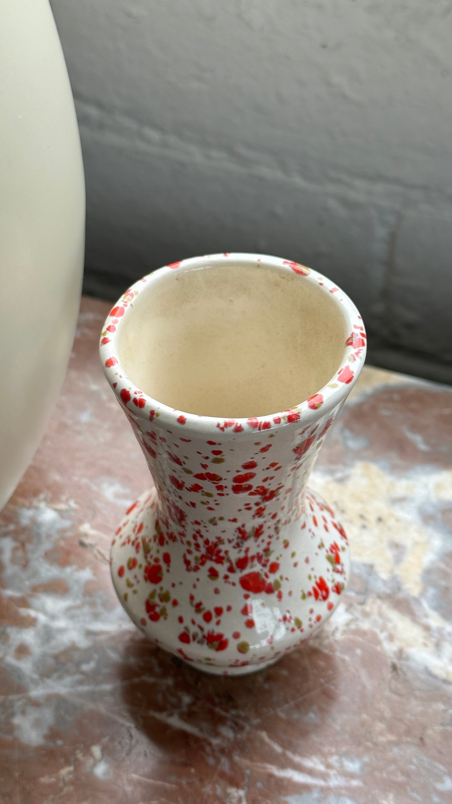 Small Ceramic Splatterware Vase