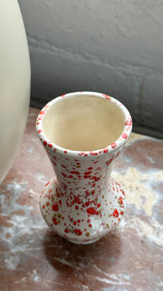 Small Ceramic Splatterware Vase