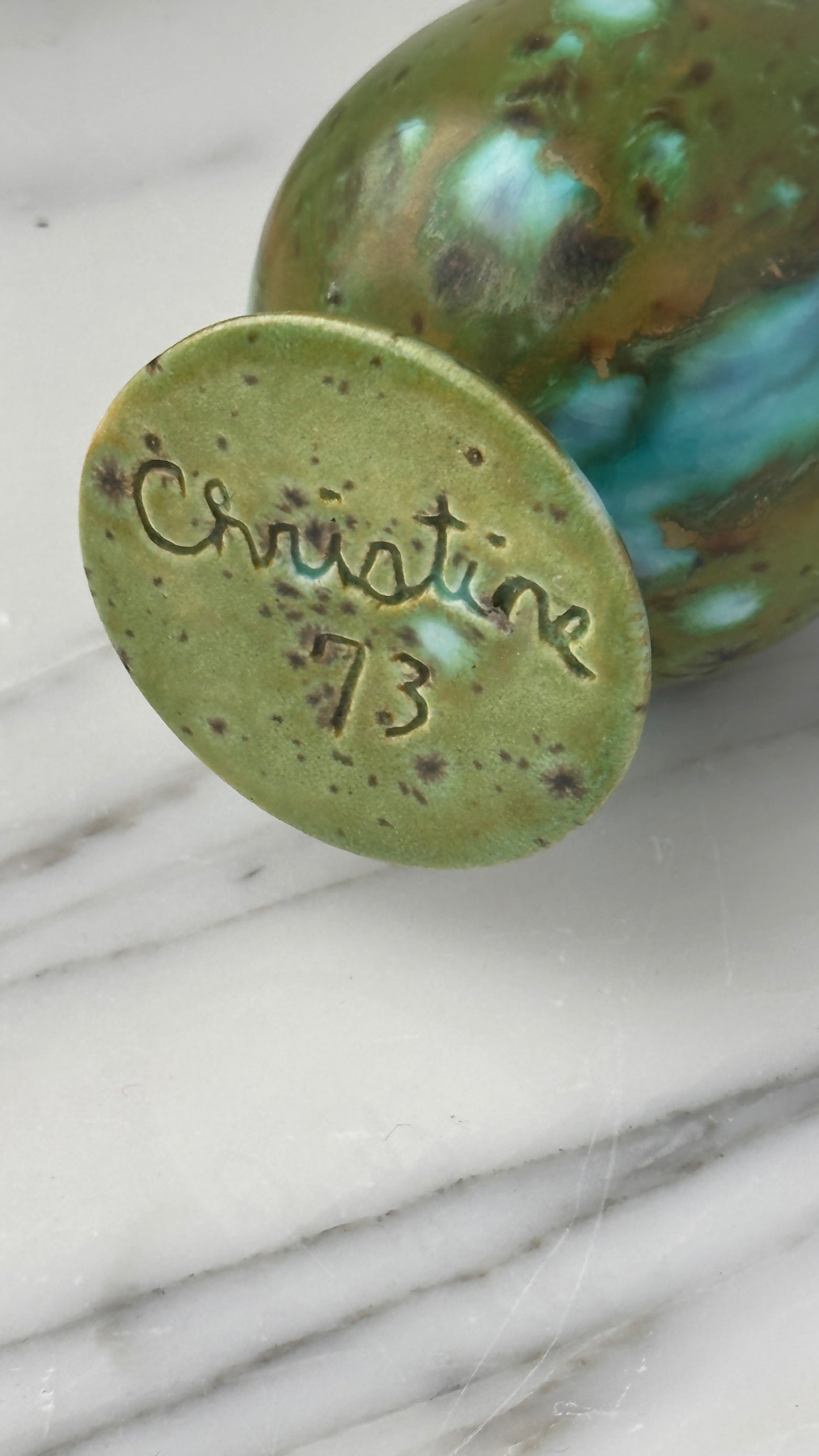 1973 Ceramic Bud Vase