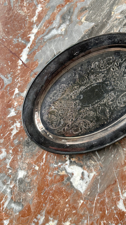 Vintage Canadian Silver Plated Serving Tray by Wm A Rogers