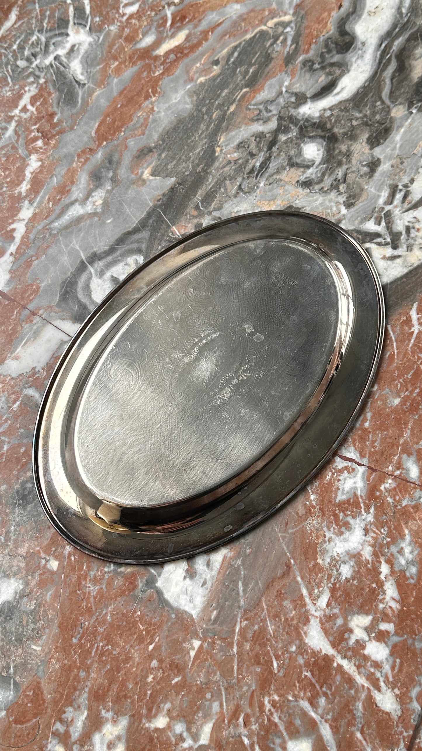 Vintage Canadian Silver Plated Serving Tray by Wm A Rogers
