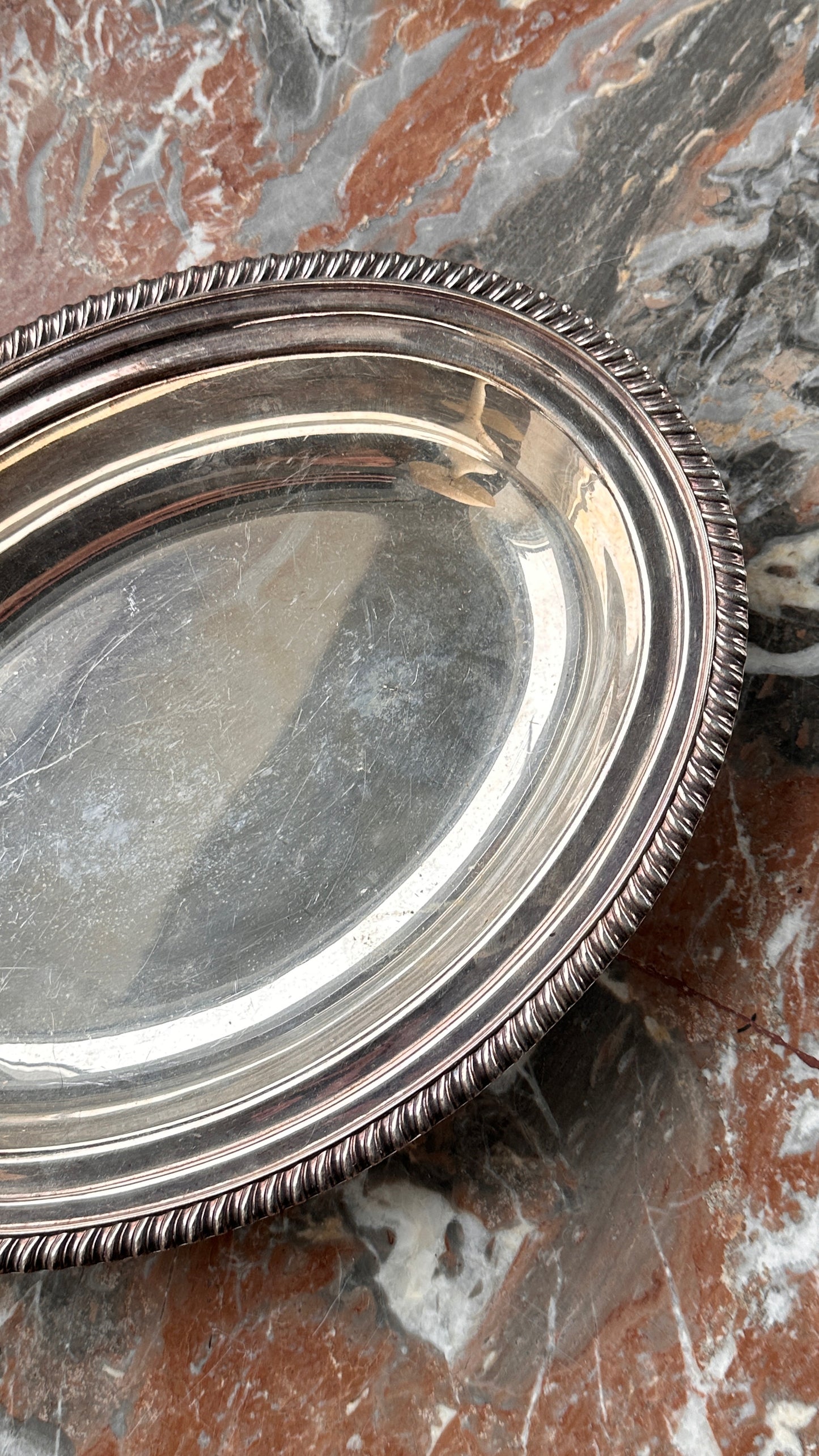 Vintage Sheffield Silver Serving Platter