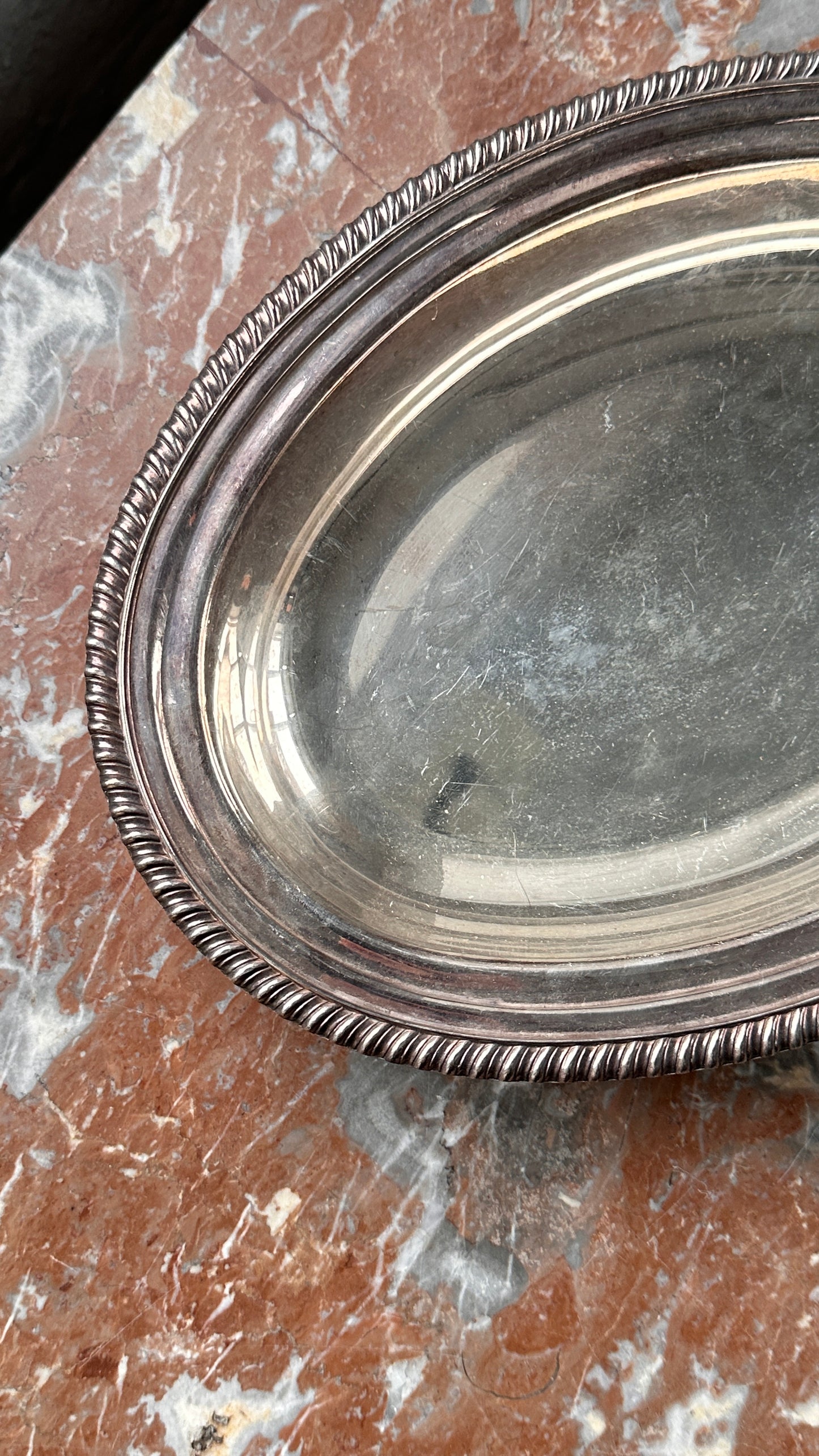 Vintage Sheffield Silver Serving Platter