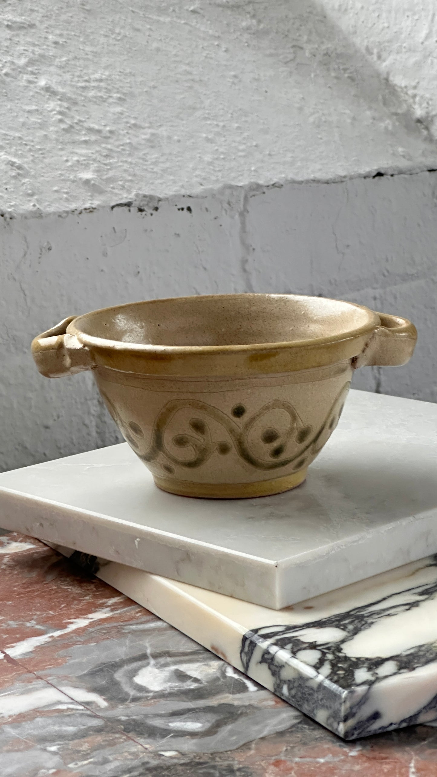 Mexican Ceramic Bowl with Handles