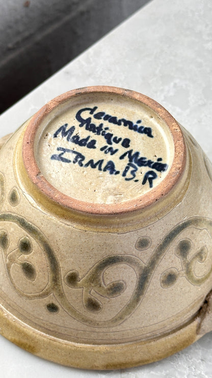 Mexican Ceramic Bowl with Handles