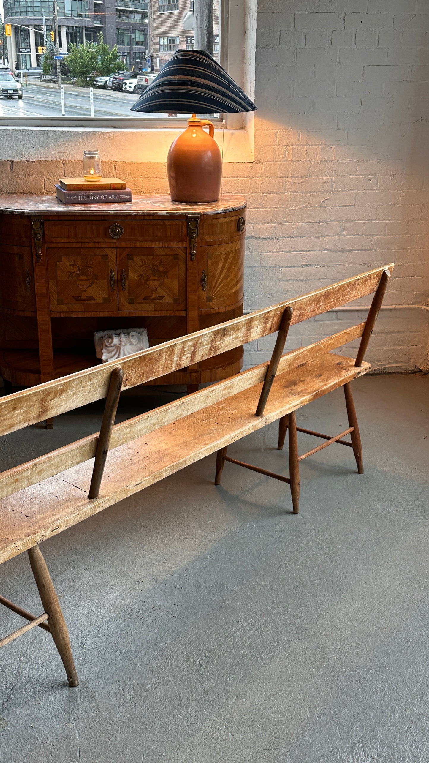 Antique Pine Bench