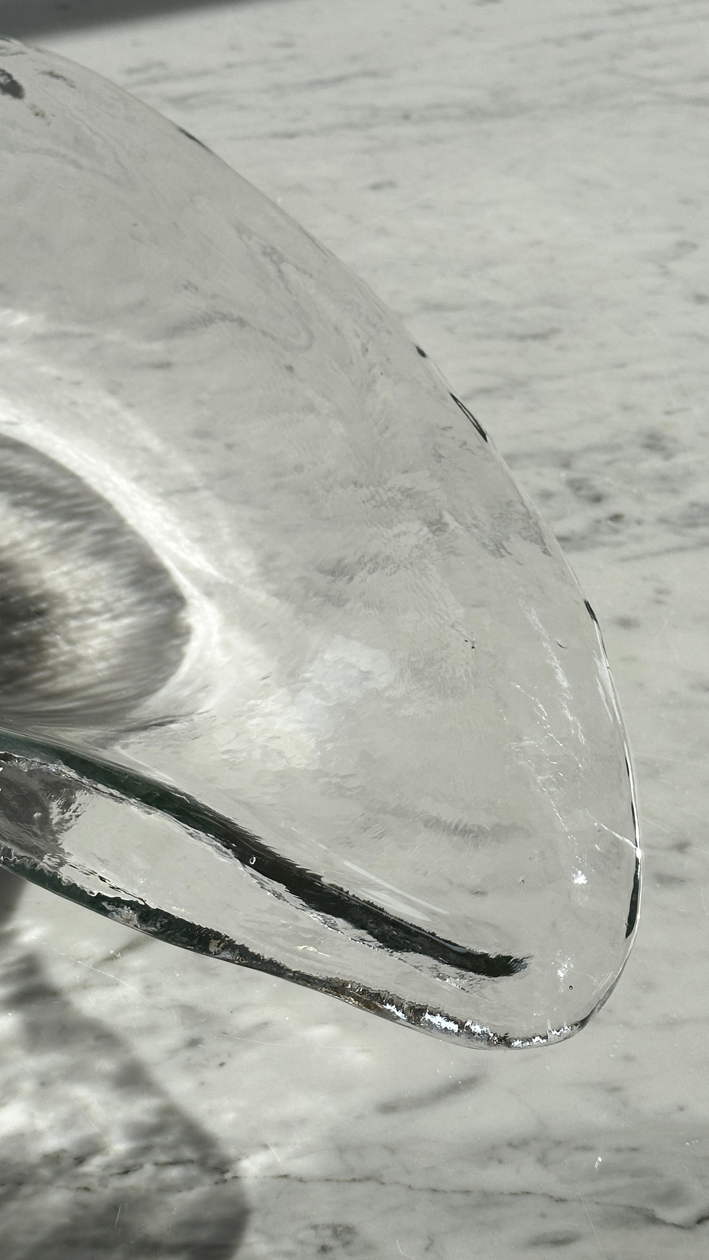 Large Glass Oyster Serving Dish