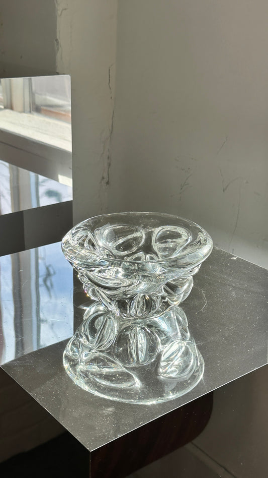 Chunky Vintage Art Glass Bowl