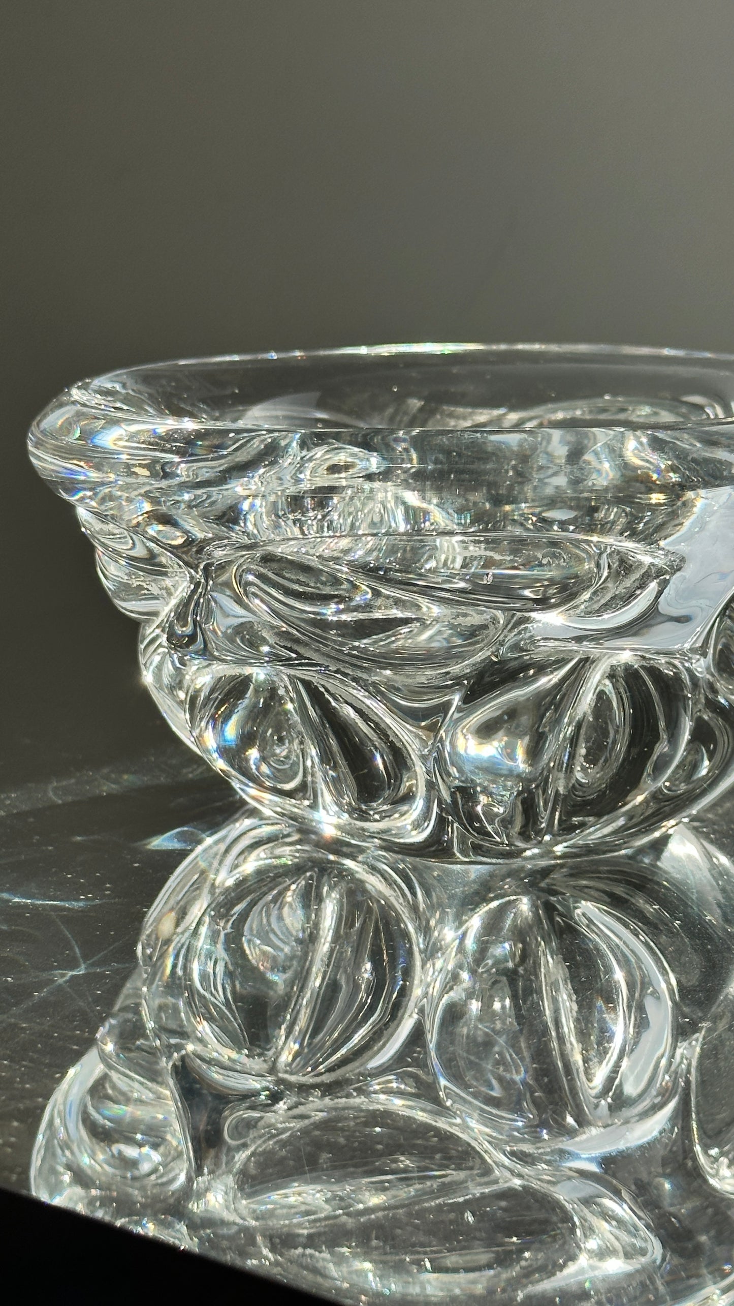 Chunky Vintage Art Glass Bowl
