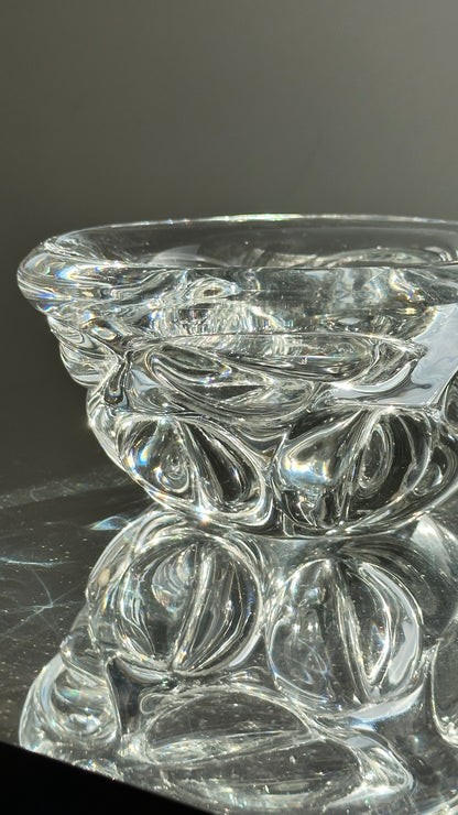 Chunky Vintage Art Glass Bowl