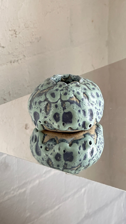Small Pinch Pot with Lava Glaze