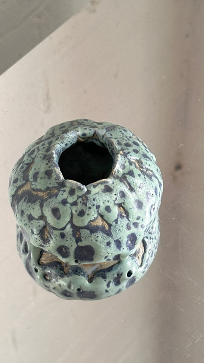 Small Pinch Pot with Lava Glaze