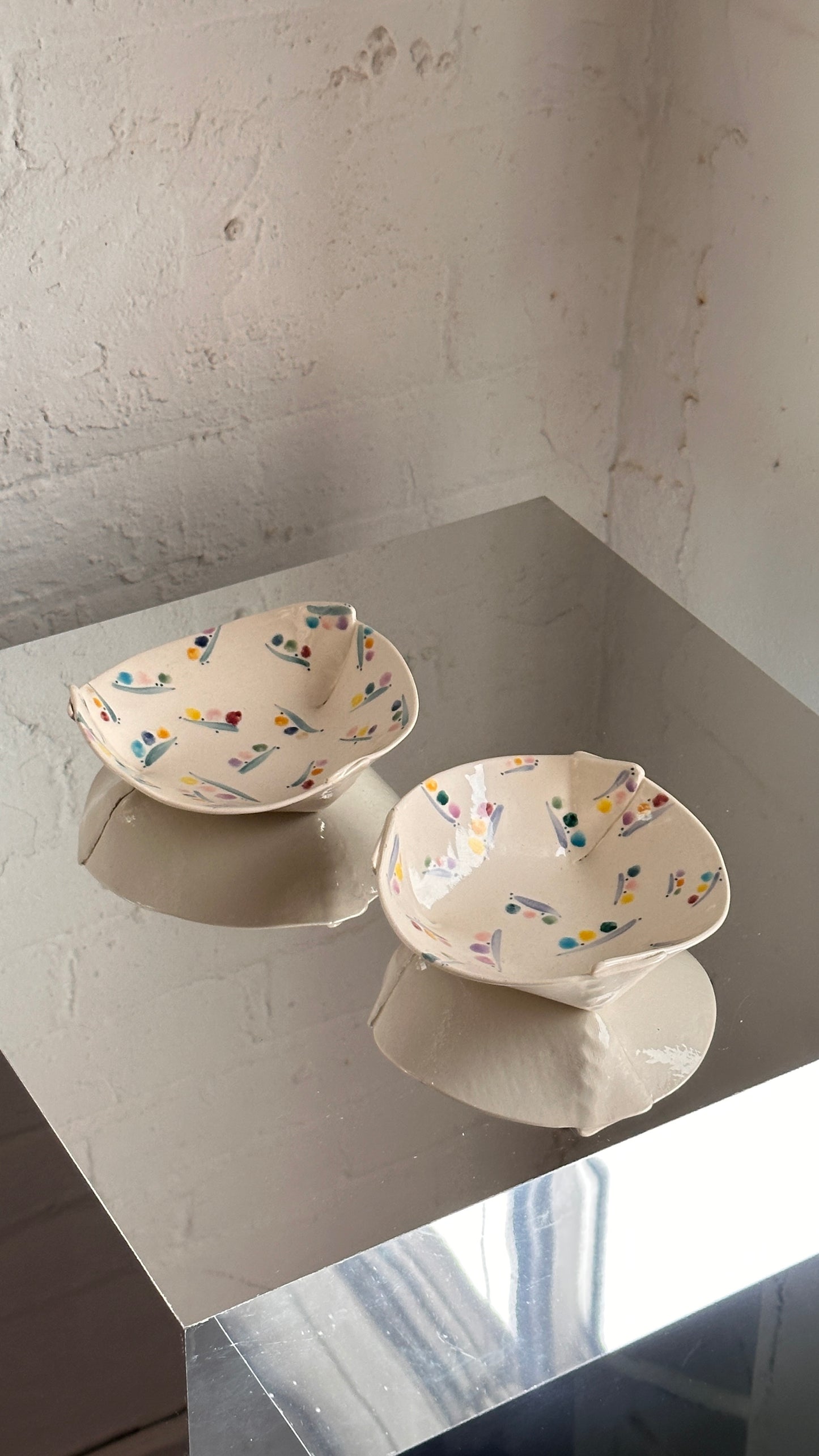 Pair of Vintage Bowls by L. Clover