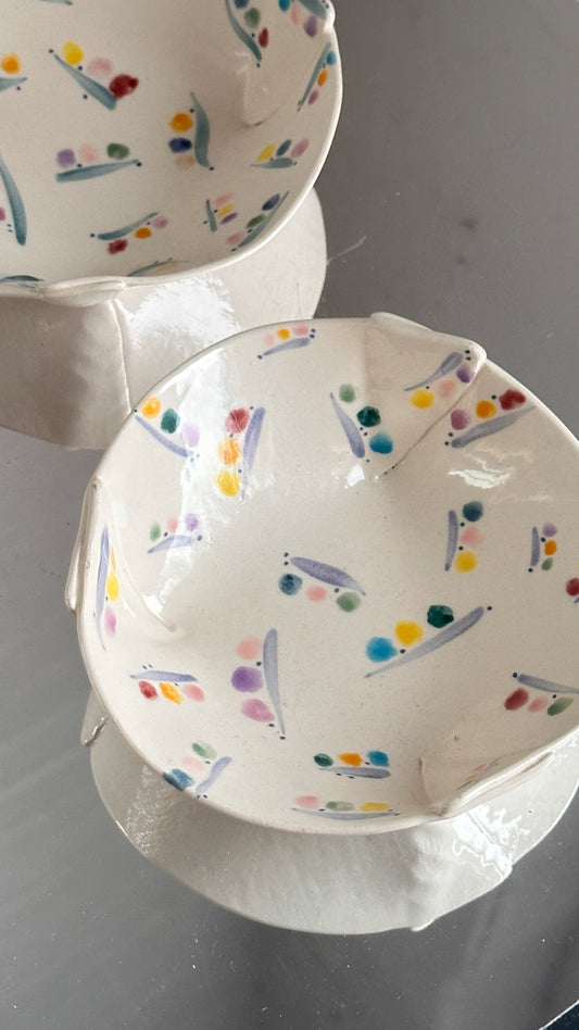 Pair of Vintage Bowls by L. Clover