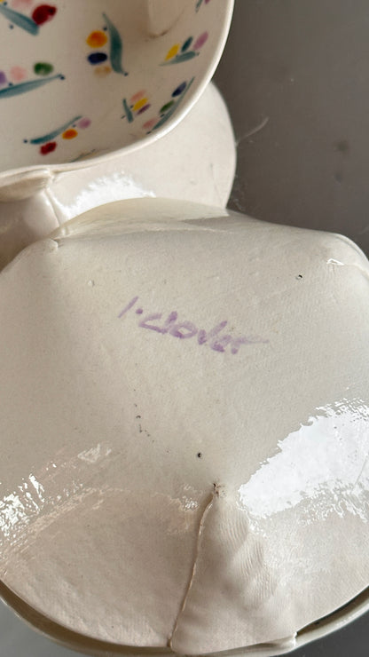 Pair of Vintage Bowls by L. Clover