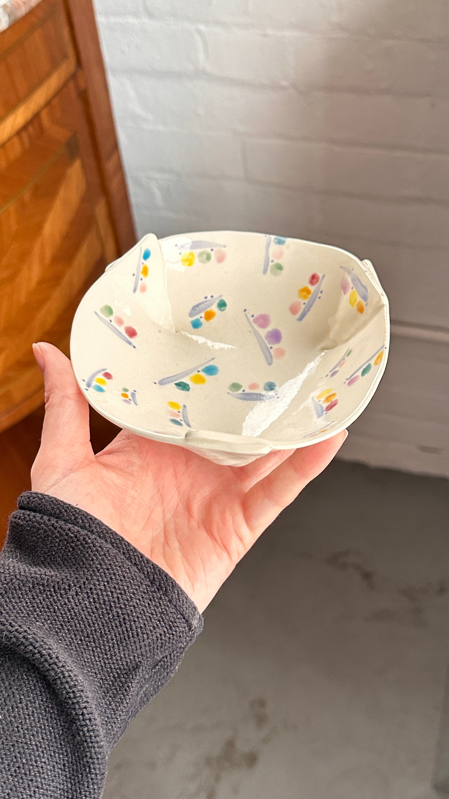 Pair of Vintage Bowls by L. Clover