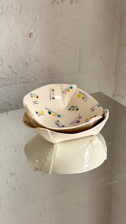 Pair of Vintage Bowls by L. Clover