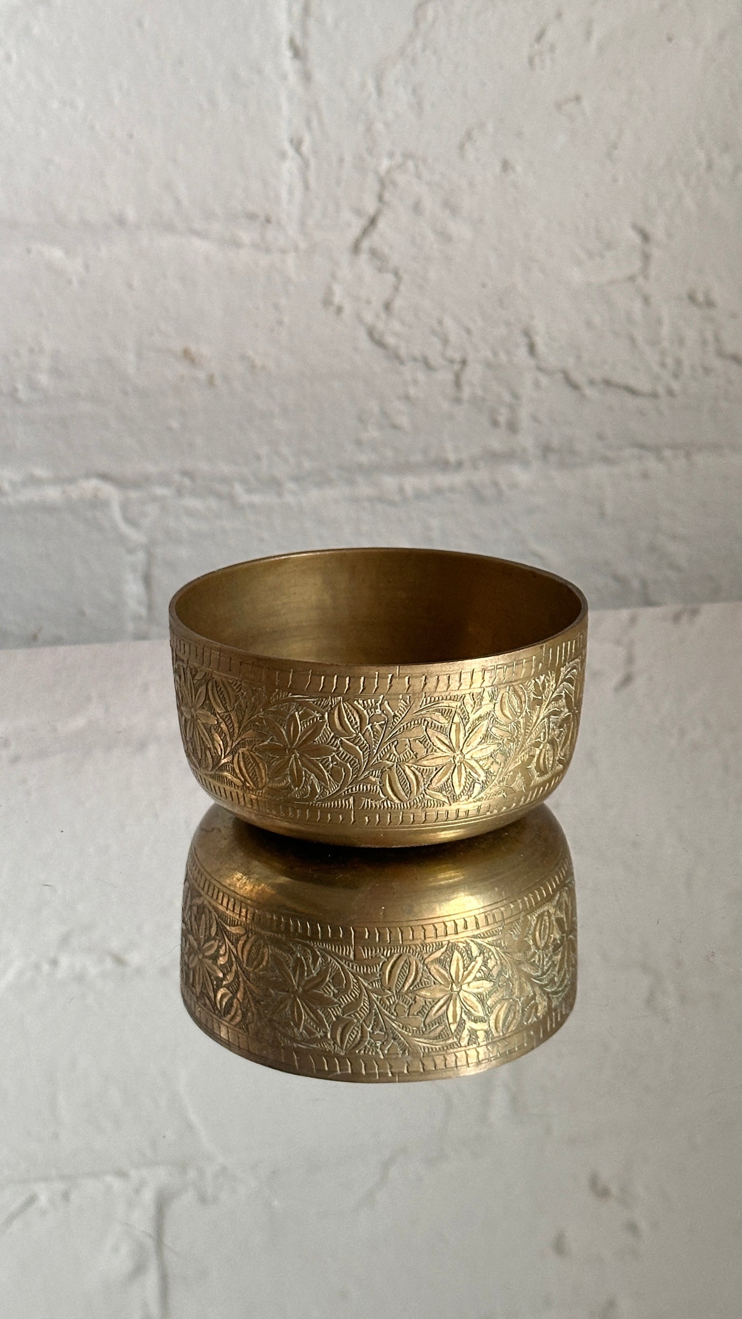 Engraved Brass Bowl