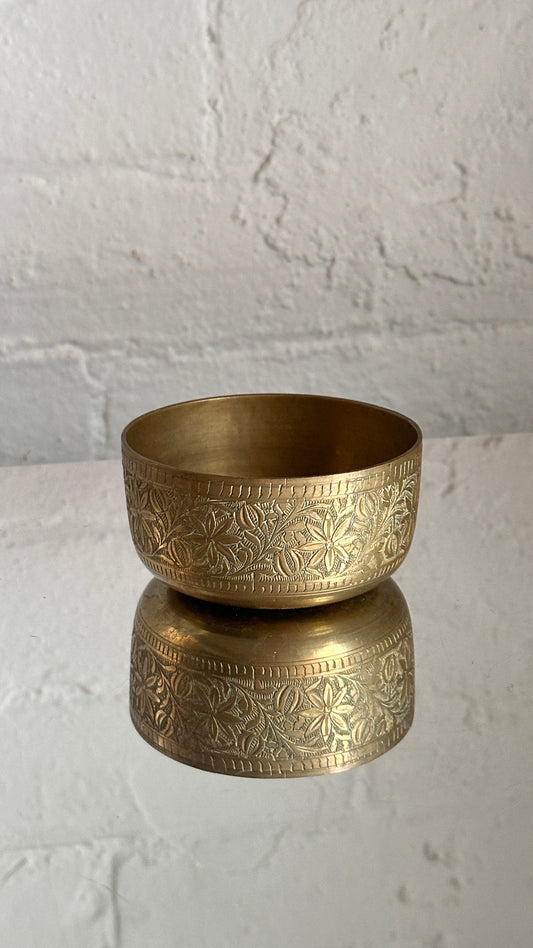 Engraved Brass Bowl