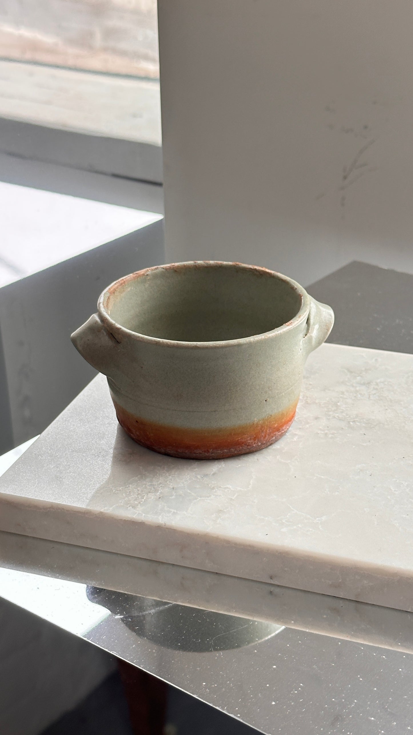 Small Wood Fired Ceramic Vessel with Handles