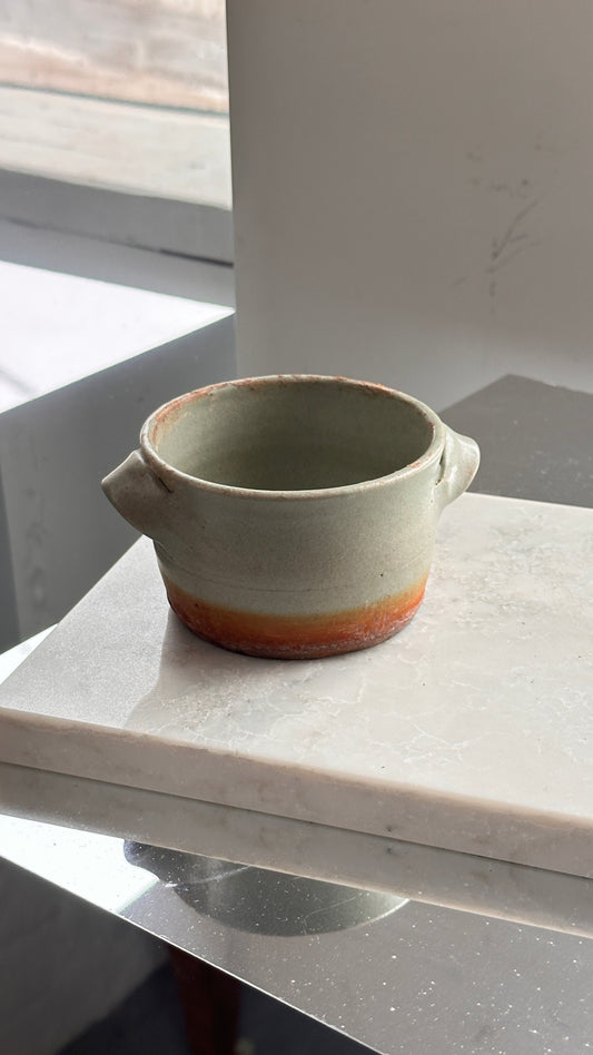 Small Wood Fired Ceramic Vessel with Handles