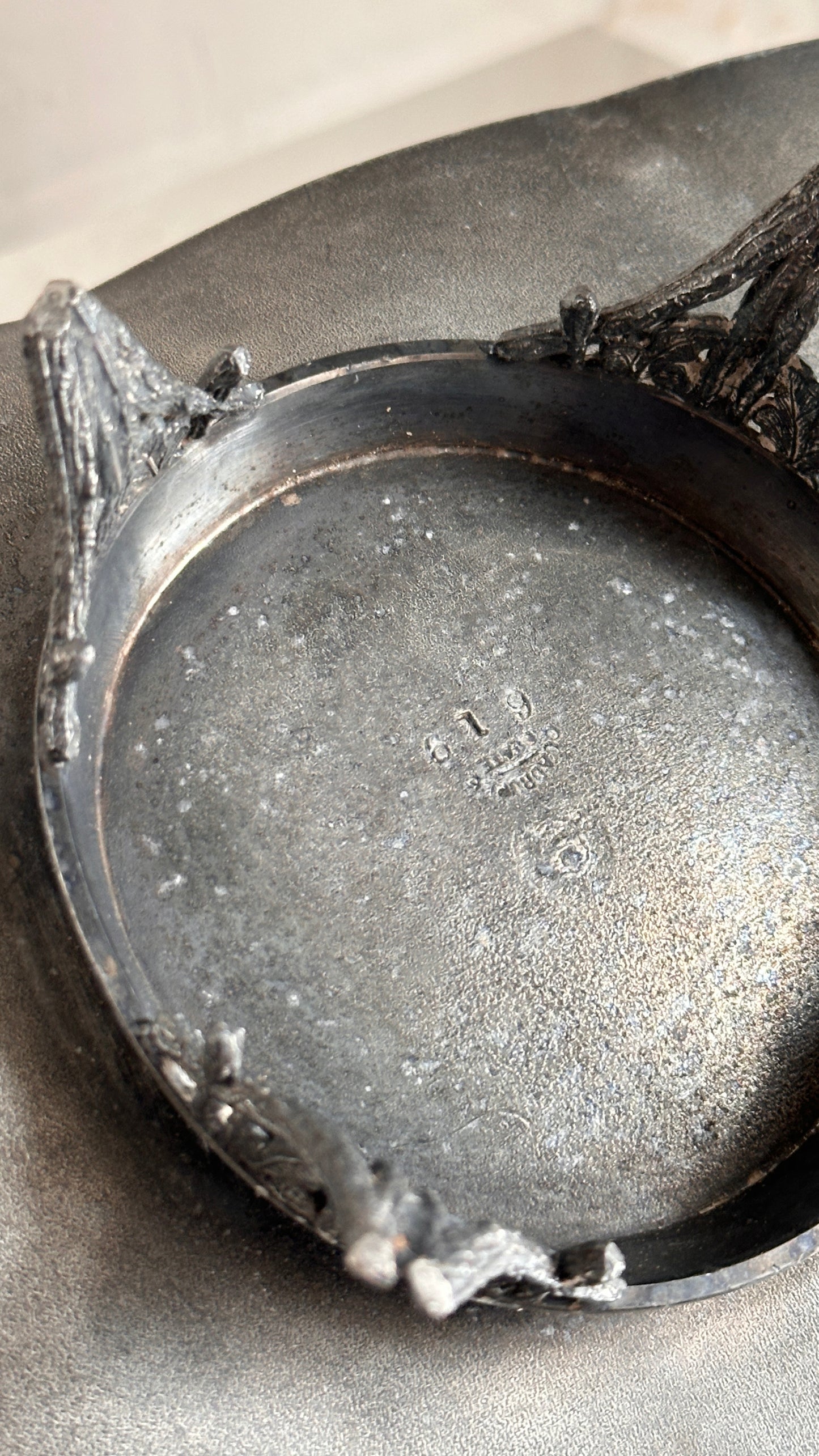 Antique Toronto Silver Plate Company Card Dish