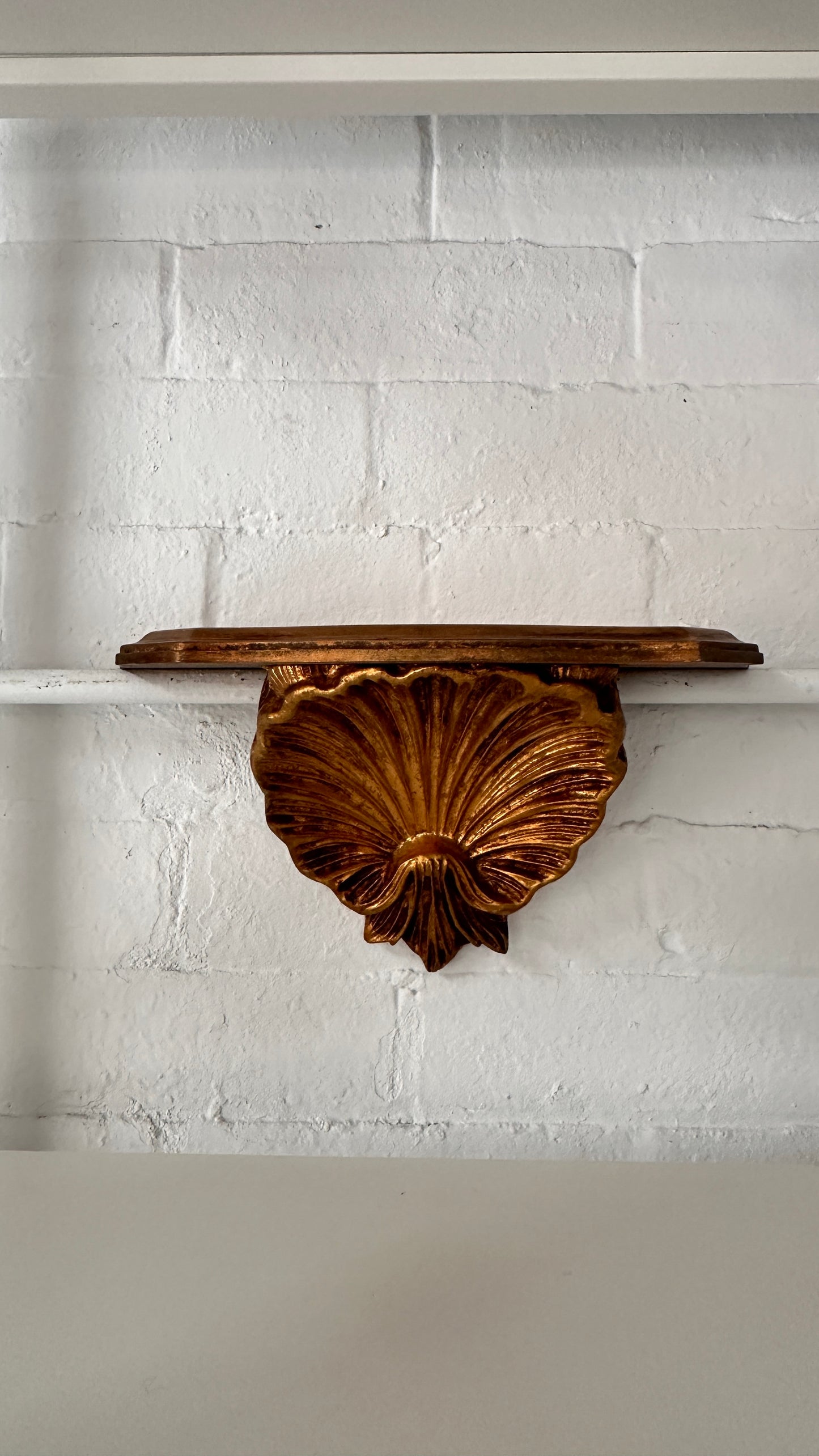Giltwood Grotto Shell Wall Shelf