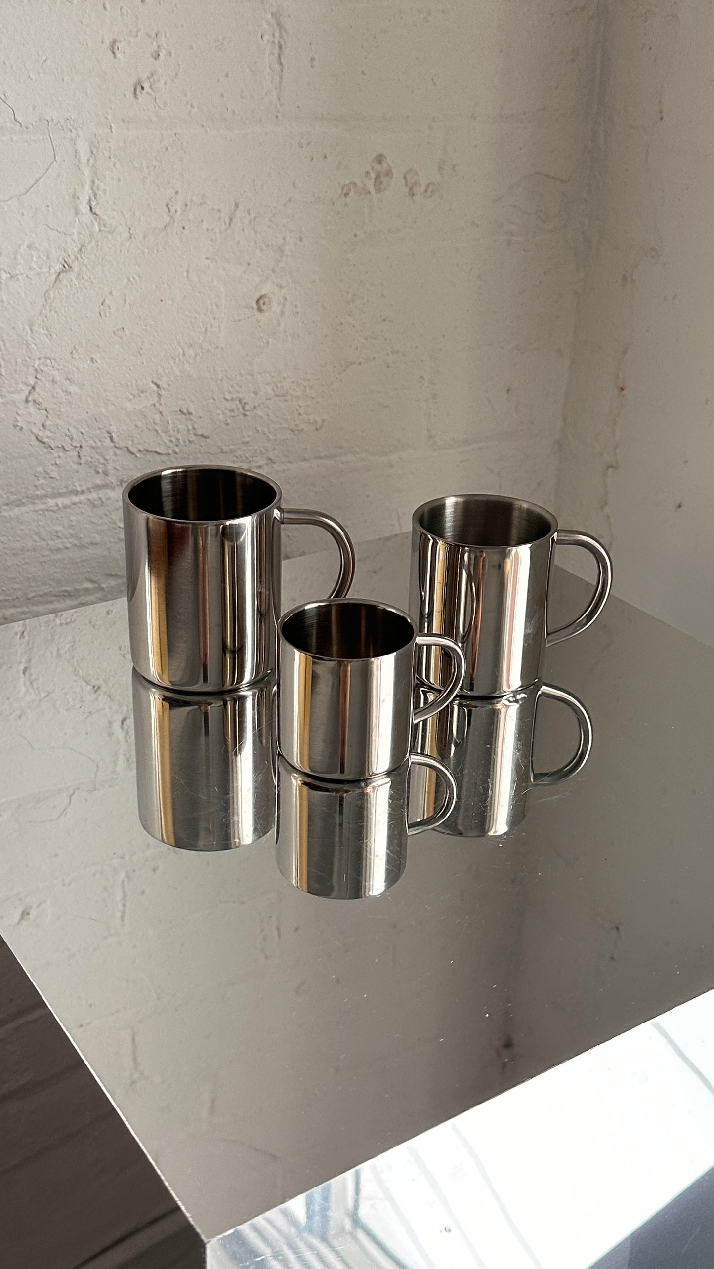 Set of 3 Stainless Barista Cups