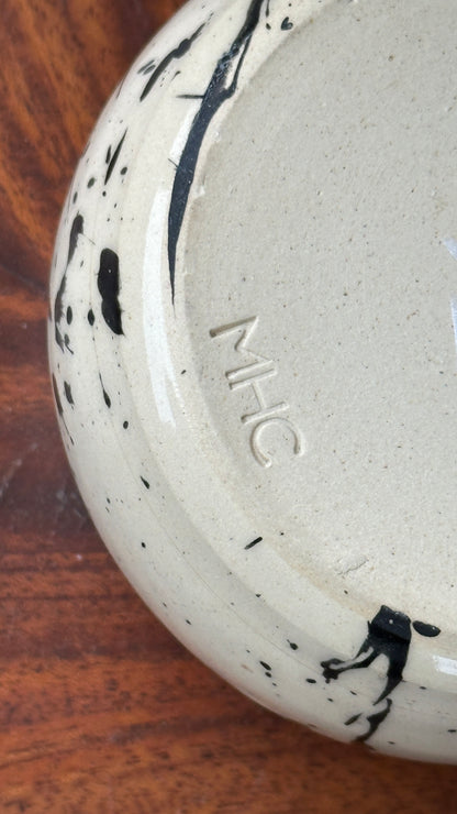 Small Ceramic Splatter Bowl