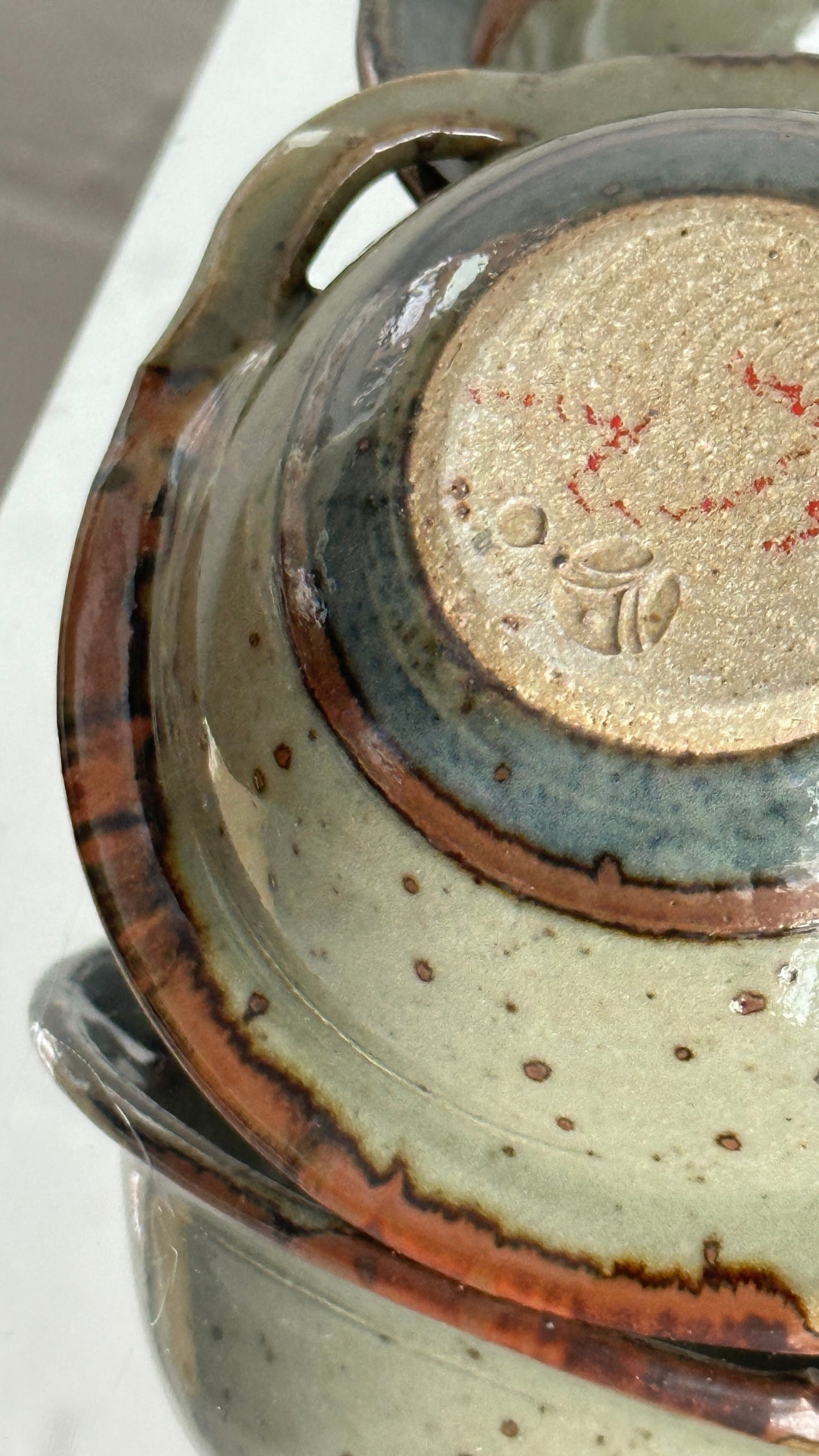 Pair of Ceramic Bowls by David Winkley of Vellow Pottery, England