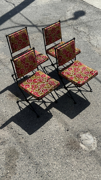 Set of 6 Wrought Iron Chairs
