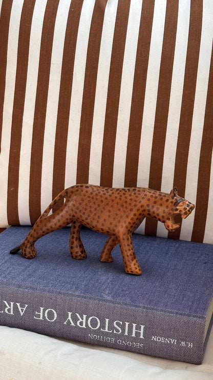 Carved Wooden Cheetah