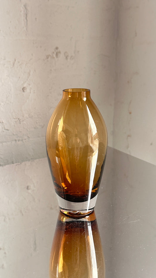Amber Glass Vase