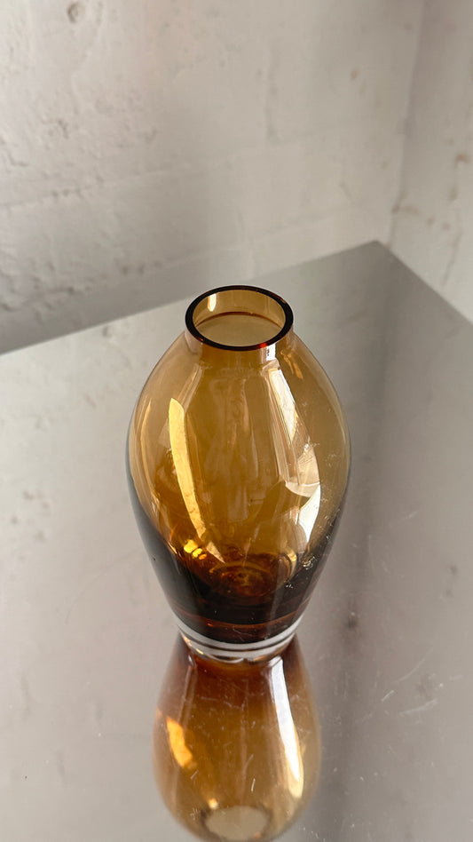 Amber Glass Vase