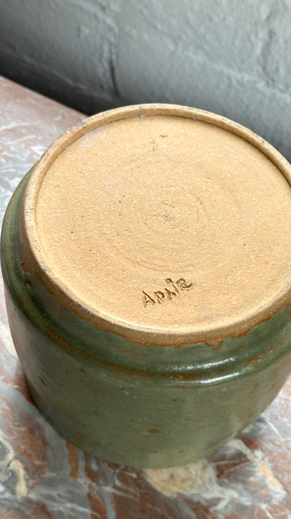Green Ceramic Vessel / Planter