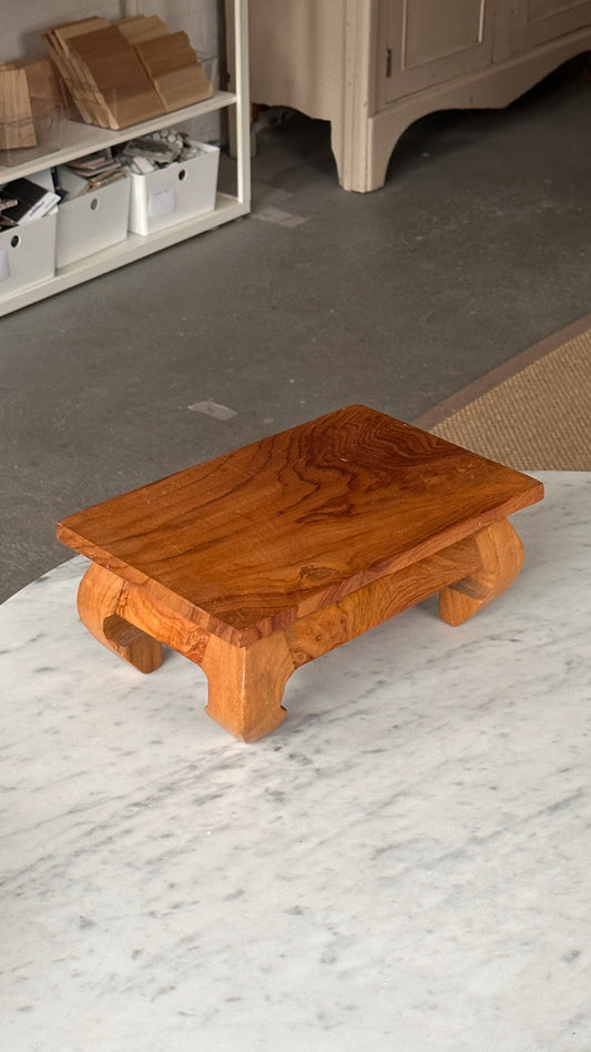 Small Wooden Table for Statue