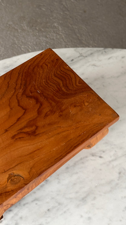 Small Wooden Table for Statue
