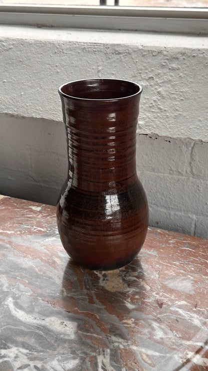 Large Turned Ceramic Vase