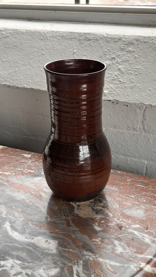 Large Turned Ceramic Vase