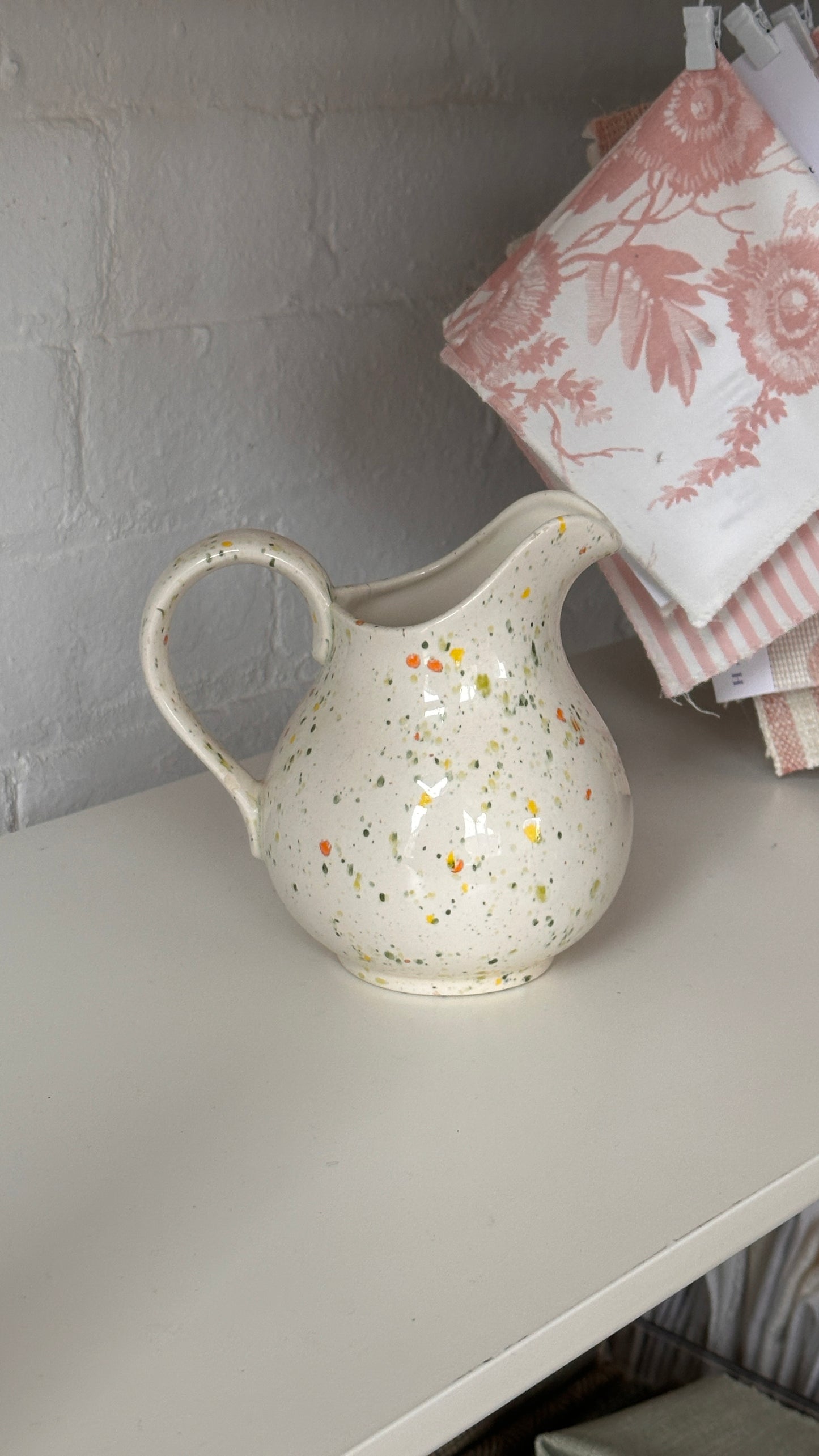 Vintage 1979 Splatter Ceramic Decanter by Joyce