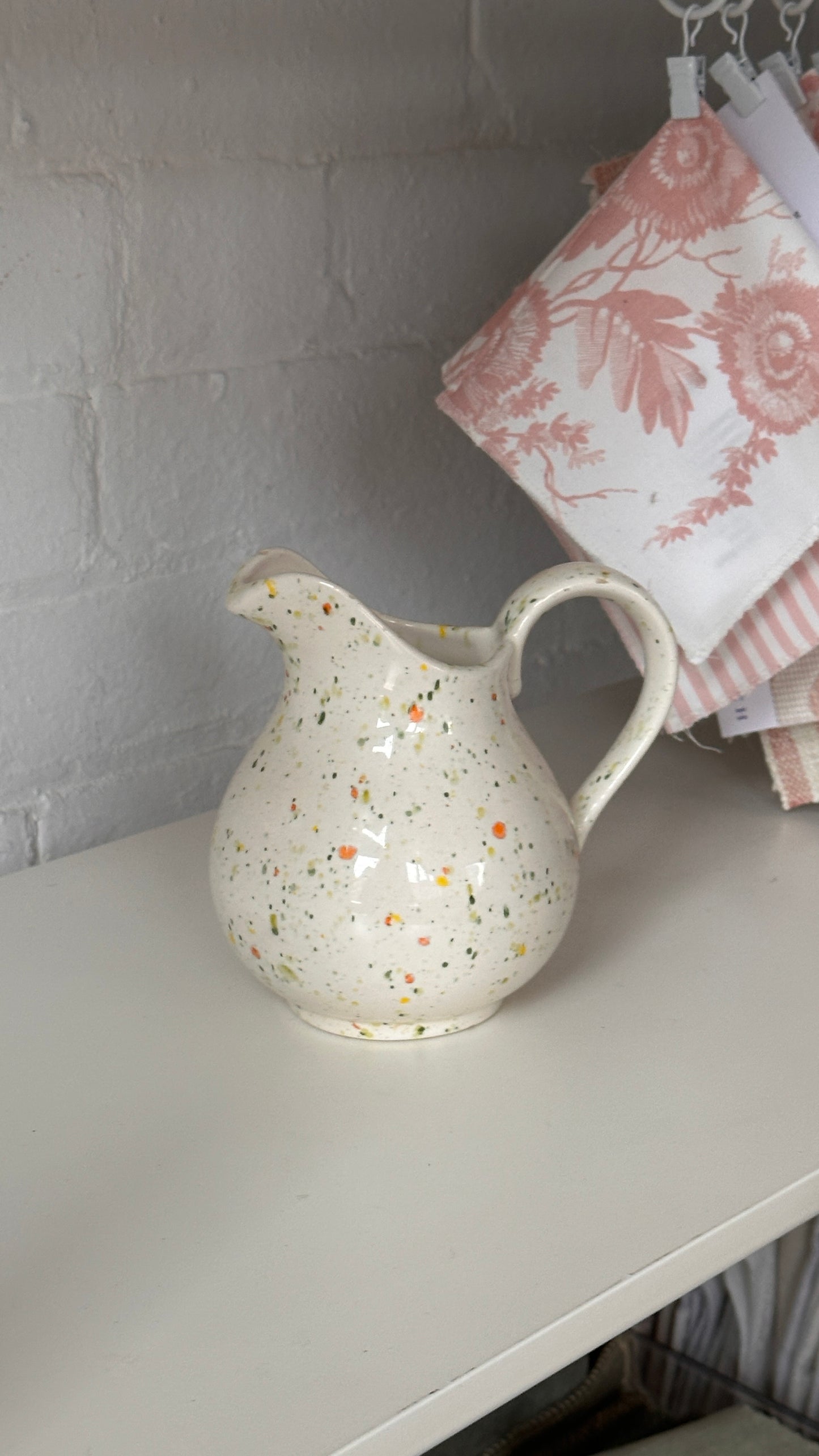 Vintage 1979 Splatter Ceramic Decanter by Joyce