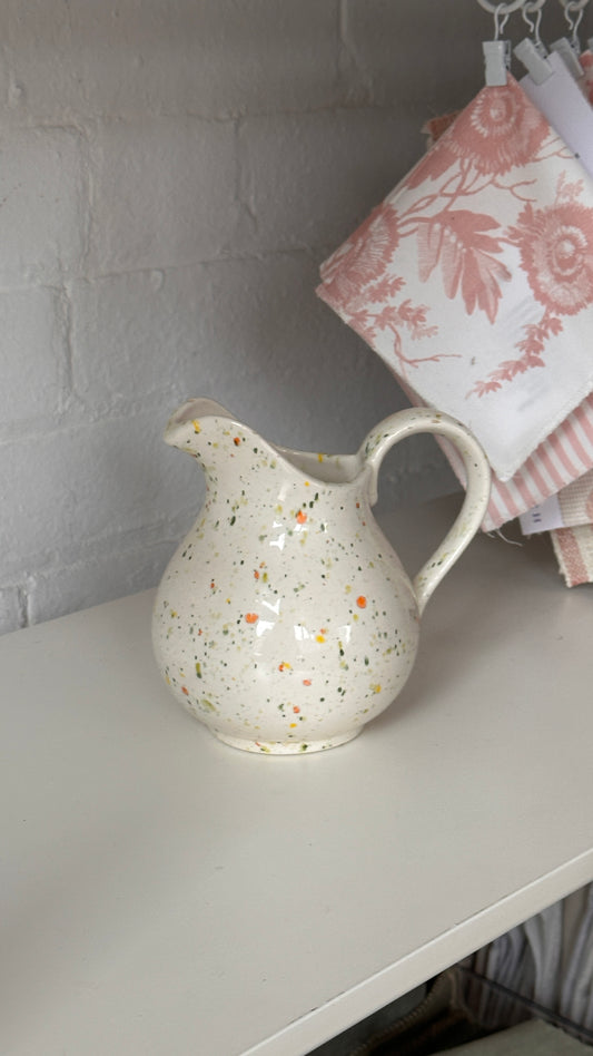 Vintage 1979 Splatter Ceramic Decanter by Joyce