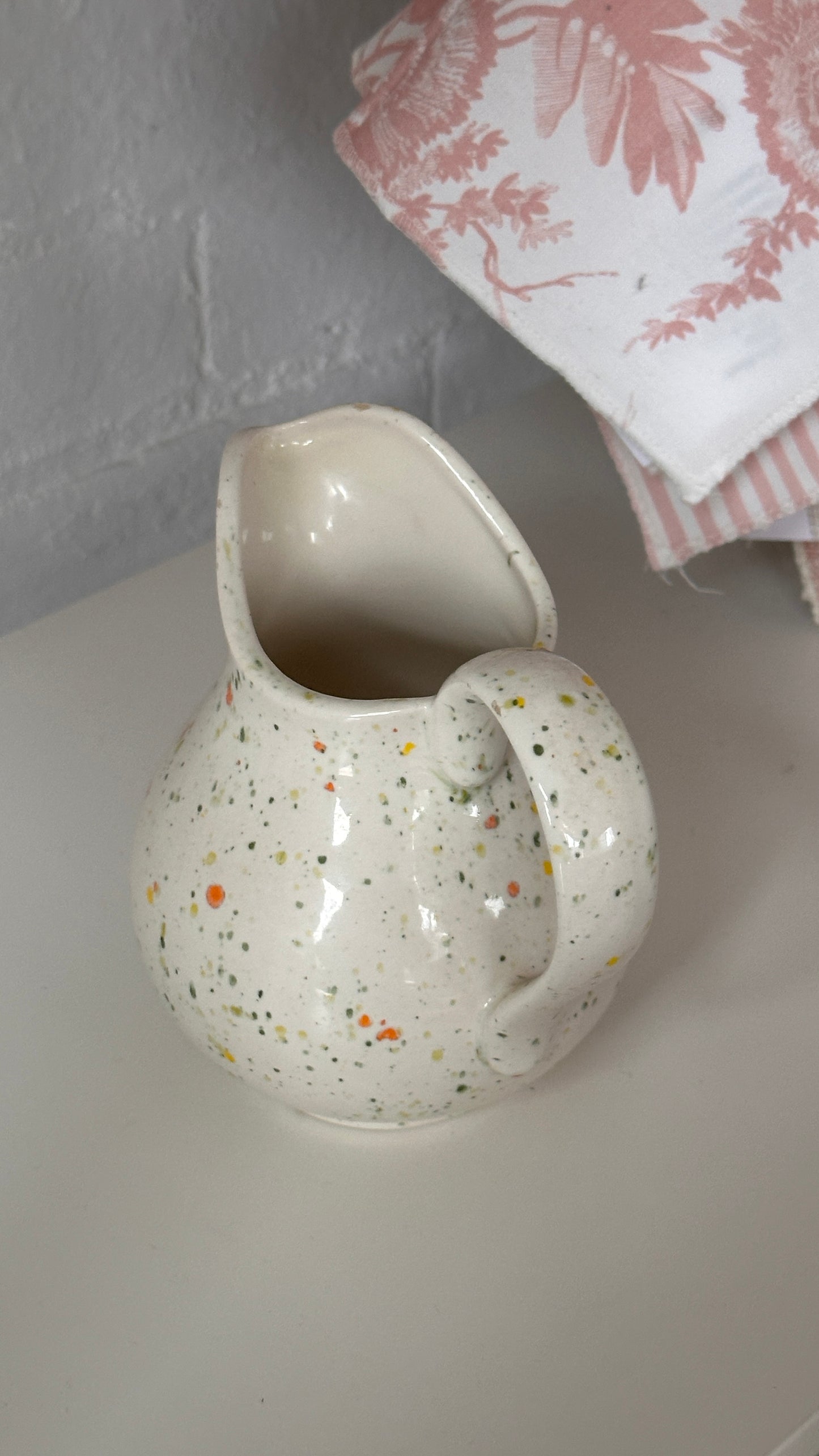 Vintage 1979 Splatter Ceramic Decanter by Joyce